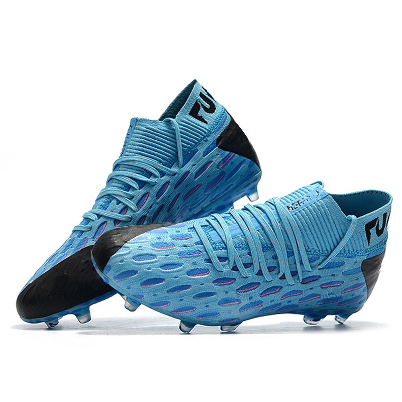 All season High ankle outdoor training durable Non-slip soccer shoes for sport professional spikes football boots cleats