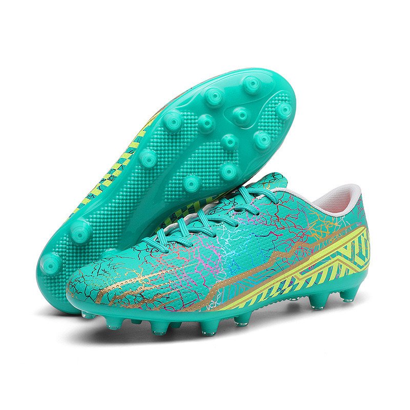 2024 New Design Genuine Leather Soccer Cleats Shoes Customizable Upper Mesh TPU Insole Wholesale US Sizes soccer