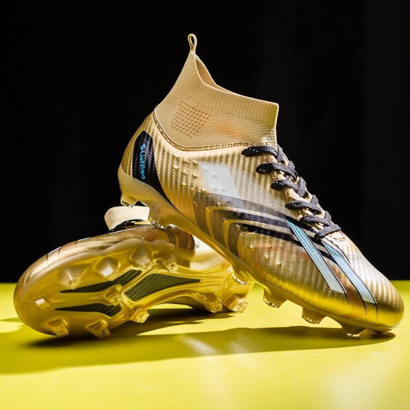 New soccer shoes men and women broken nail tf students children grass training sneakers adult breathable non-slip soccer shoes