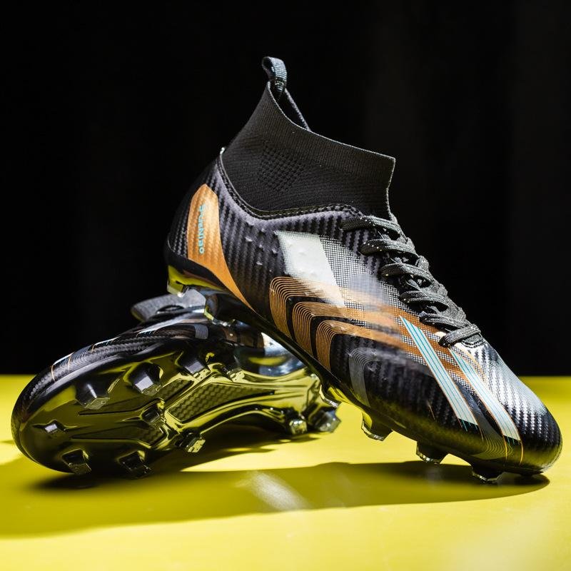 New soccer shoes men and women broken nail tf students children grass training sneakers adult breathable non-slip soccer shoes