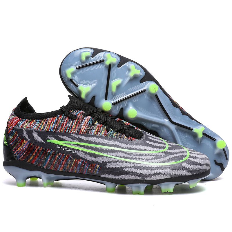 Men's AG Professional Training Football Soccer Shoes Summer Winter Sport Rubber Broken Nails Turf Anti-Long Nails Football Boots