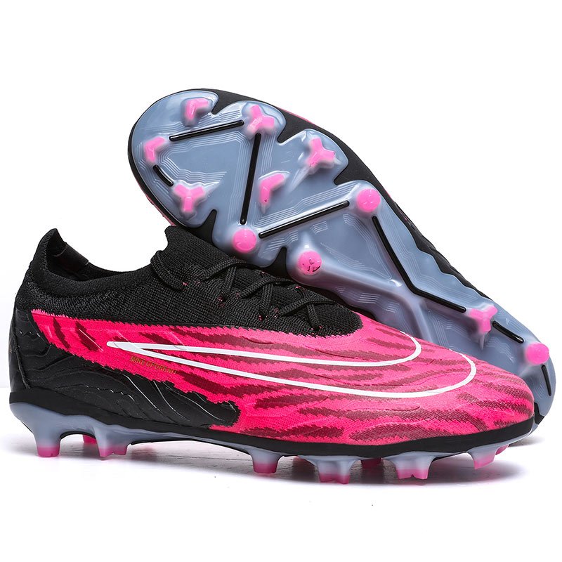 Men's AG Professional Training Football Soccer Shoes Summer Winter Sport Rubber Broken Nails Turf Anti-Long Nails Football Boots