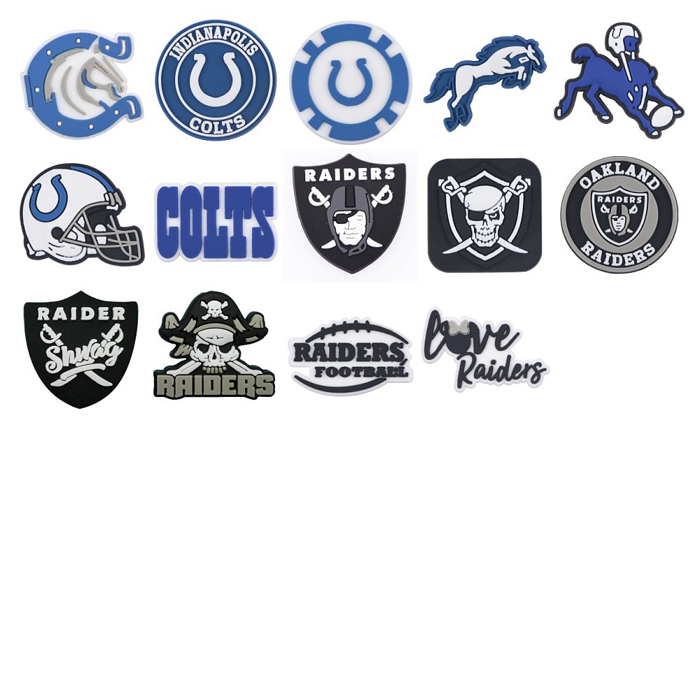 2024 New Arrival Wholesale PVC Custom Clog football basketball soccer sports team logo Shoe clog Charms