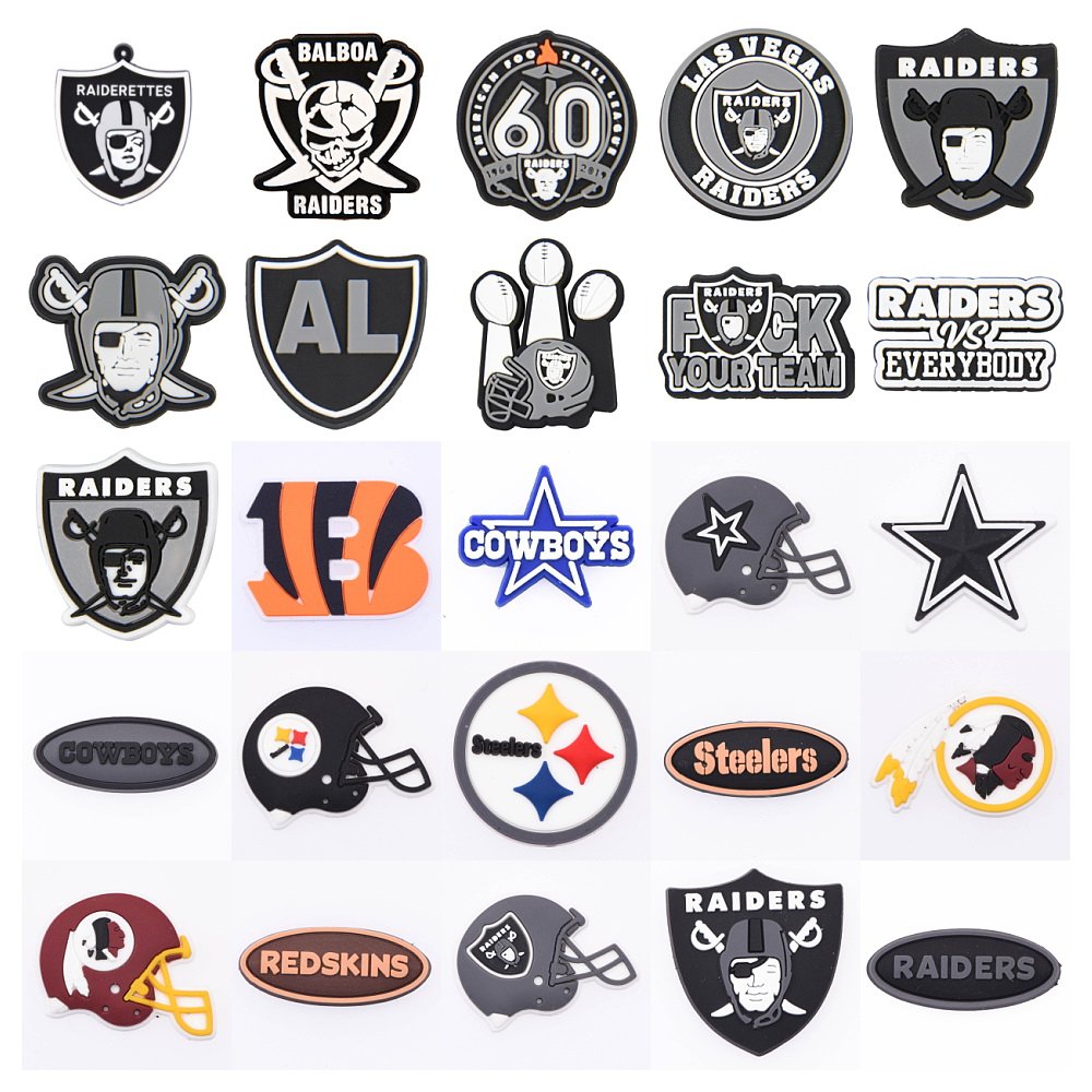 2024 New Arrival Wholesale PVC Custom Clog football basketball soccer sports team logo Shoe clog Charms