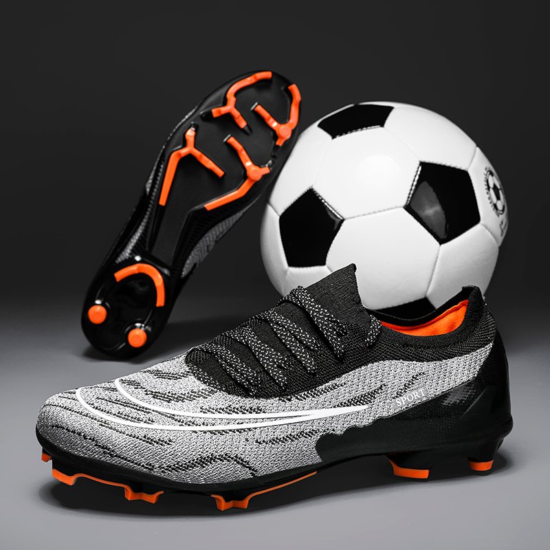 Outdoor Men Boys Soccer Shoes Football Boots High Ankle Kids Cleats Training Sport Sneakers Size 35-45