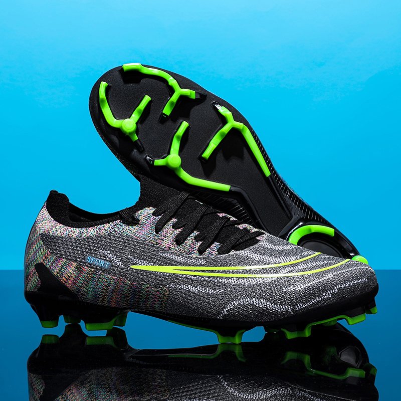 Outdoor Men Boys Soccer Shoes Football Boots High Ankle Kids Cleats Training Sport Sneakers Size 35-45