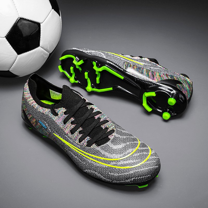 Outdoor Men Boys Soccer Shoes Football Boots High Ankle Kids Cleats Training Sport Sneakers Size 35-45