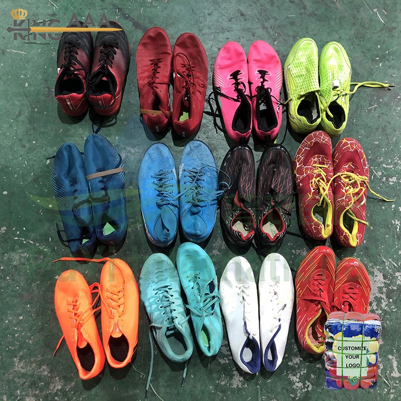 High Quality wholesale second hand used shoes Soccer Shoes indoor football shoe For Sale
