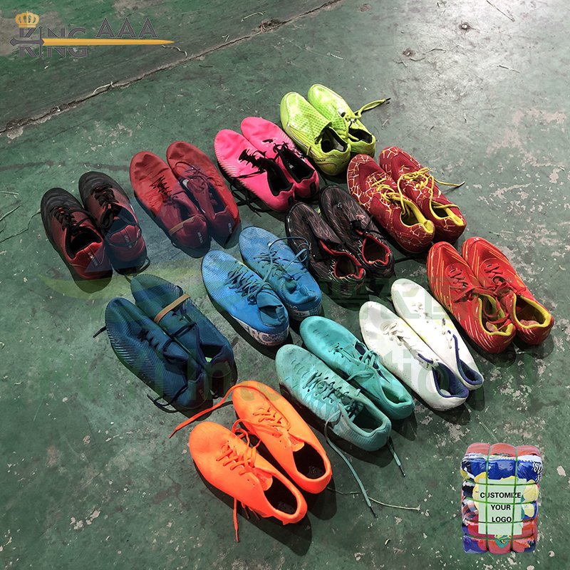 High Quality wholesale second hand used shoes Soccer Shoes indoor football shoe For Sale