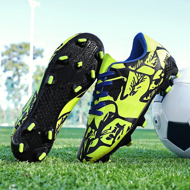 Wholesale Cheap Original Lace-Up non-slip Plated football Training Sport Turf Soft Light Athletic Man Women Soccer Cleat Shoes