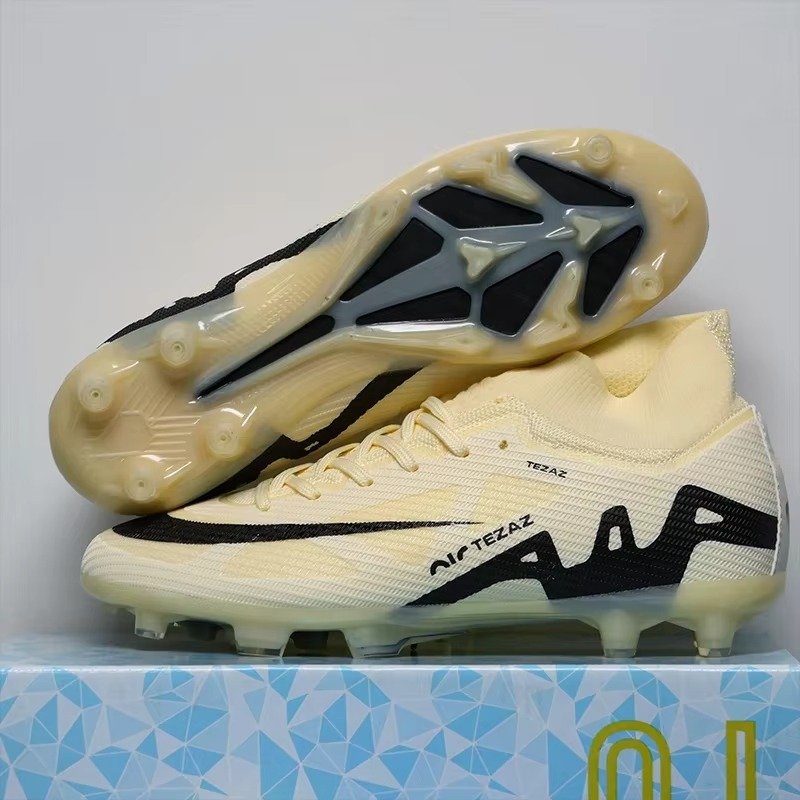 FG High Quality Mens Soccer Shoes TF/FG Non-Slip Turf Soccer Cleats for Kids Training Football Boots