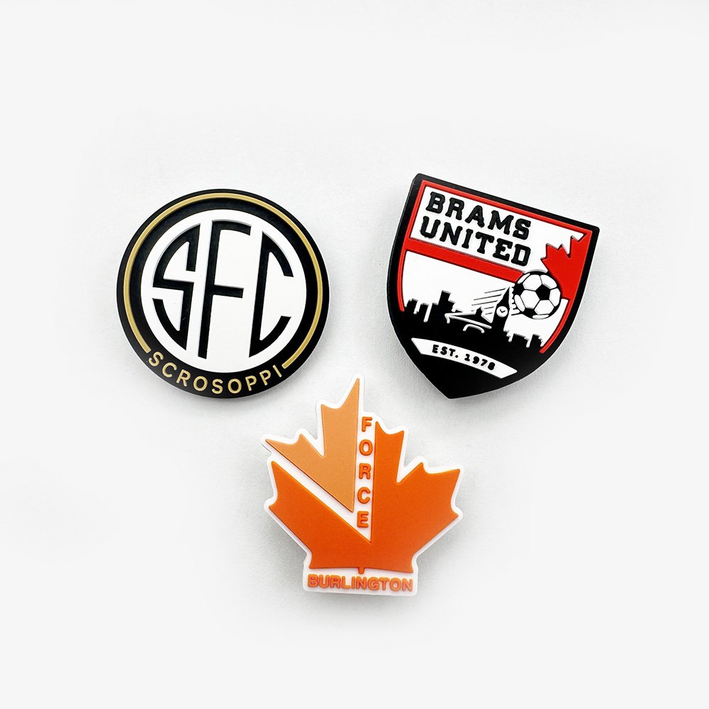 PVC New Canada soccer club Design Shoe Parts&Accessories Custom Logo Designer croc shoe Charms Decoration