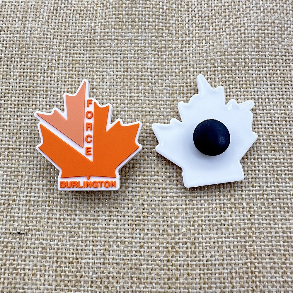 PVC New Canada soccer club Design Shoe Parts&Accessories Custom Logo Designer croc shoe Charms Decoration