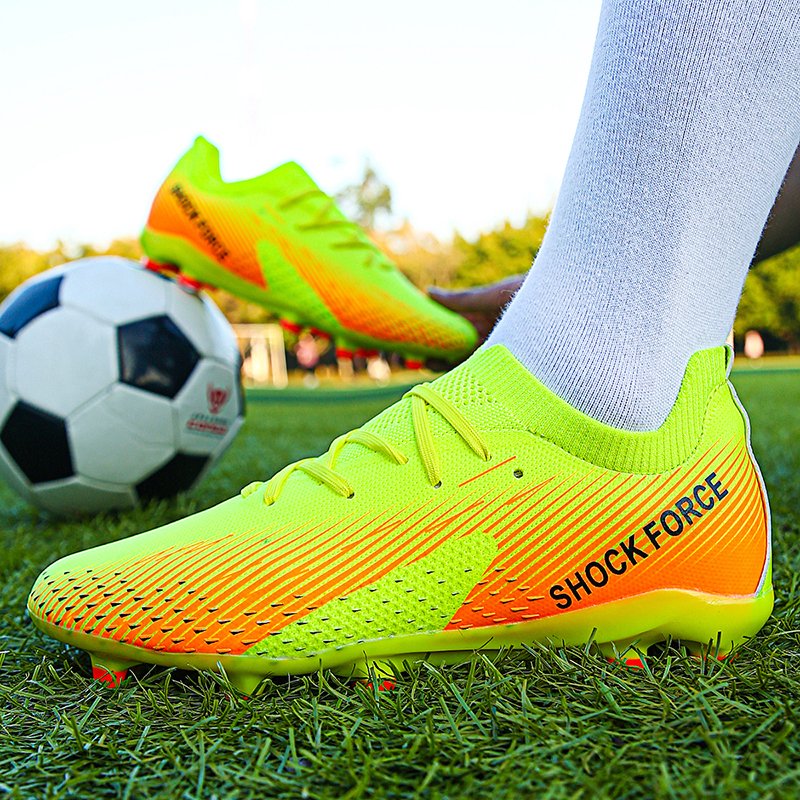 Professional Men's Soccer Shoes Cleats Breathable Athletic Turf Sneakers for Outdoor/Indoor Futsal Football Training