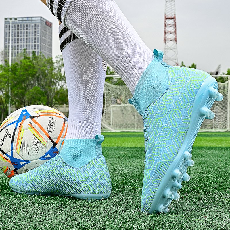 High-quality Breathable Youth Football Shoes Professional AG Long Spike Soccer Shoes For Men