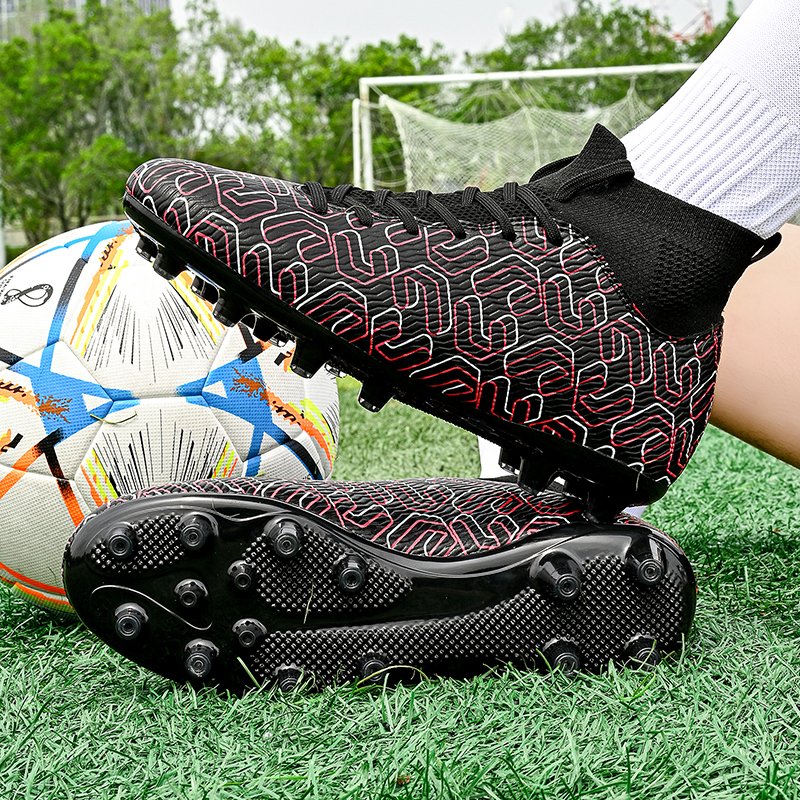 High-quality Breathable Youth Football Shoes Professional AG Long Spike Soccer Shoes For Men