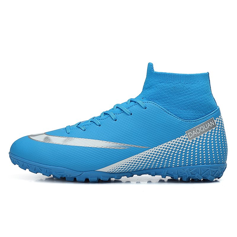 China Factory Men's Soccer Boots Sport Outdoor Turf Football Sneakers Professional Soccer Cleat High Cut Soccer Shoes Custom