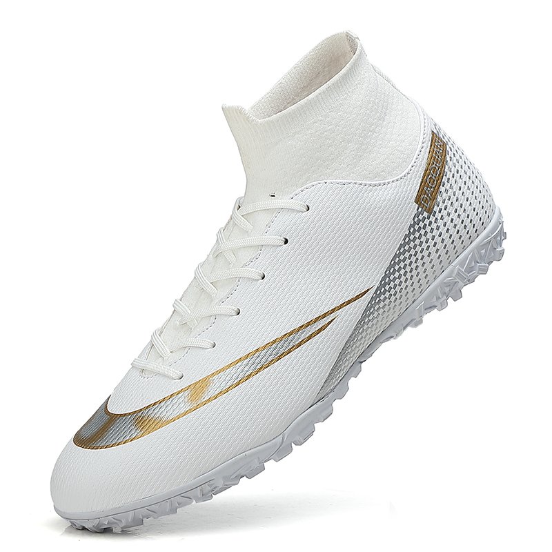 China Factory Men's Soccer Boots Sport Outdoor Turf Football Sneakers Professional Soccer Cleat High Cut Soccer Shoes Custom