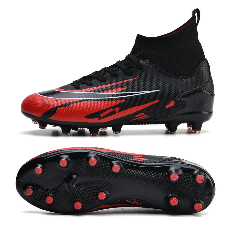 Soccer Shoes Kids Cleats Training Men Non-Slip Football Boots High Ankle Sport Sneakers Size 35-45