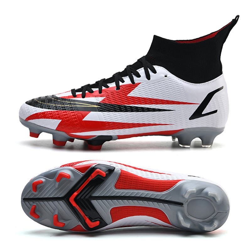 Soccer Shoes Kids Cleats Training Men Non-Slip Football Boots High Ankle Sport Sneakers Size 35-45