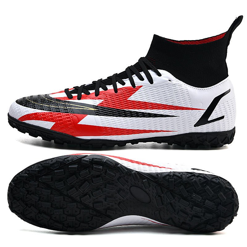 Soccer Shoes Kids Cleats Training Men Non-Slip Football Boots High Ankle Sport Sneakers Size 35-45