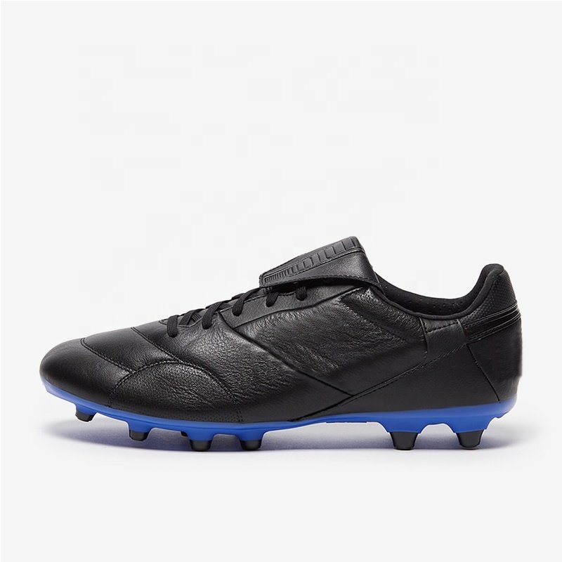 SMD custom fg hot sell black sport cleats soccer football men shoes