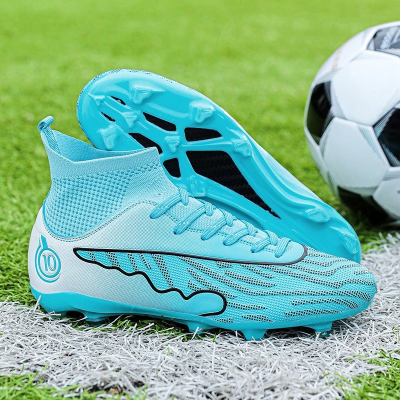 High Ankle Soccer Boots Good Quality Football Shoes FG Men Outdoor Grass Training Cleats Soccer Shoes Custom Sneaker Manufacture