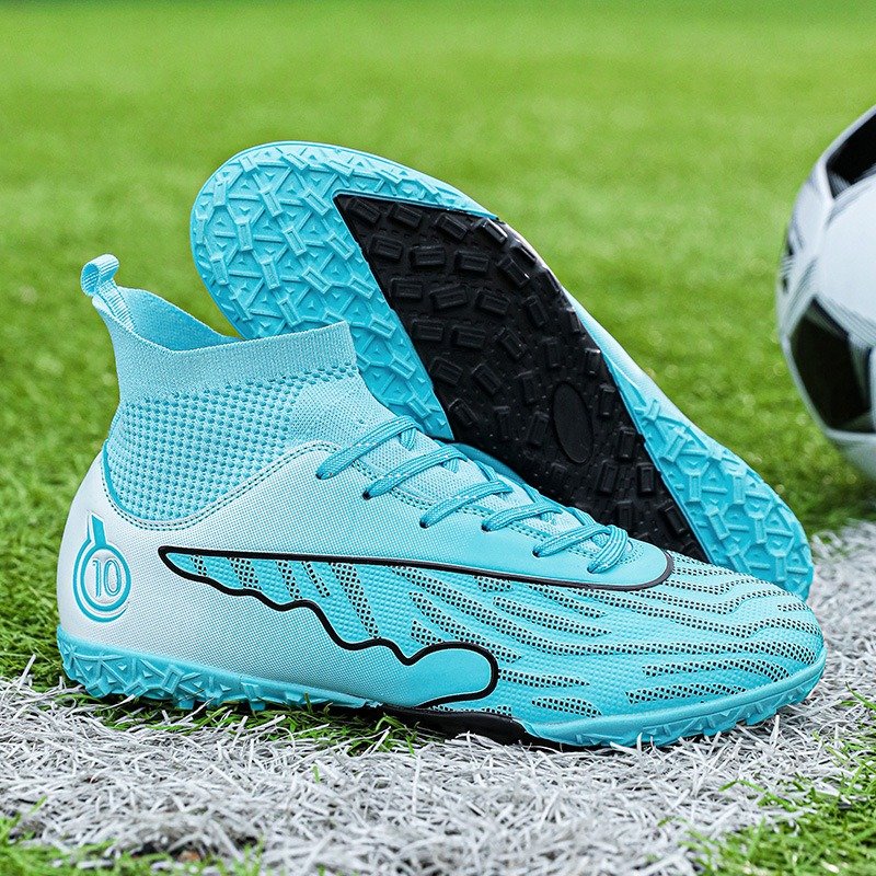 High Ankle Soccer Boots Good Quality Football Shoes FG Men Outdoor Grass Training Cleats Soccer Shoes Custom Sneaker Manufacture