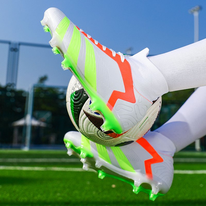 SeeMore Selection Men's High-Tops Firm Ground Sports Athletic Combat Turf Boots Soccer Cleats Football Shoes