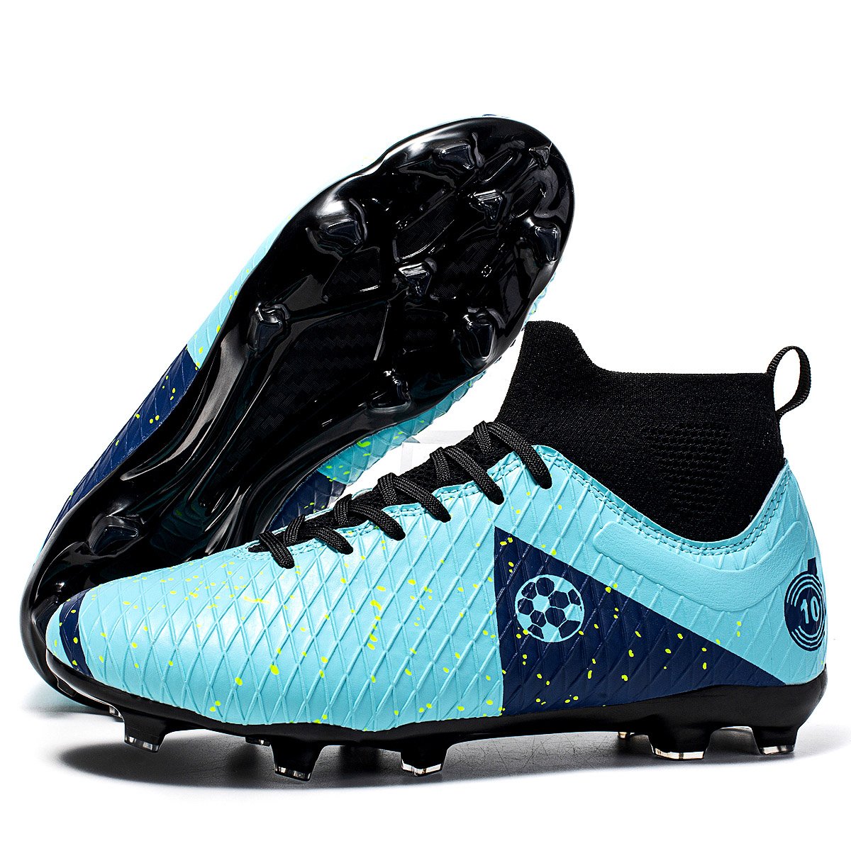 2024 Men's High Top Soccer Sneakers for Summer Spring and Autumn Outdoors Wholesale Football Turf Futsal Boots
