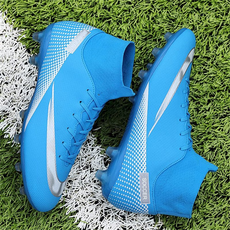 Professional Training Ankle Boots High-top Football Cleat Shoes Athletic Sneaker Soccer Shoes