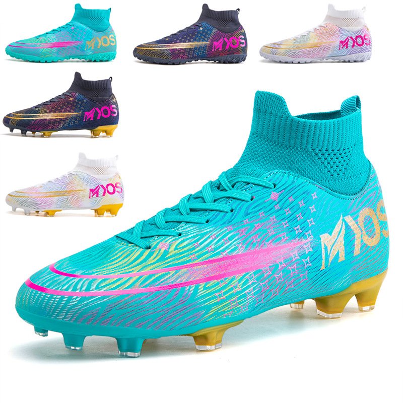 Men's Spikes Outdoor Trainers Cleats Football Shoes Wear-Resistence Athletics Football Boots