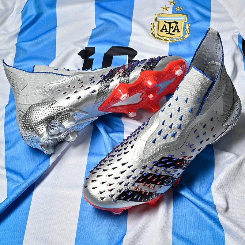 High Top Outdoor Field Soccer Shoes AG soccer cleats men youth sports training football boots chuteira de campo futebol