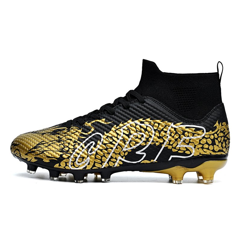 Popular Promotional High Quality Impact Resistance Soccer Shoes Non-slip High Top Zapatos de Futbol For Men Women