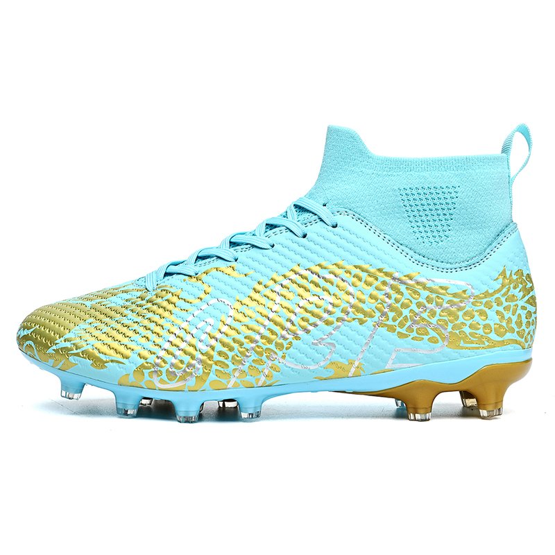 Popular Promotional High Quality Impact Resistance Soccer Shoes Non-slip High Top Zapatos de Futbol For Men Women