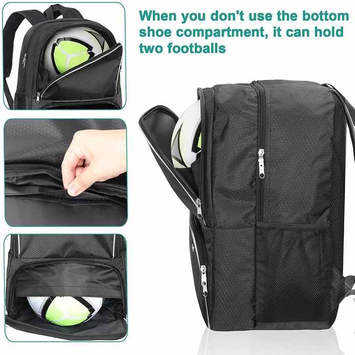 2024 New Custom Basketball Bags Soccer Backpack with Shoe Compartment Backpack for Football