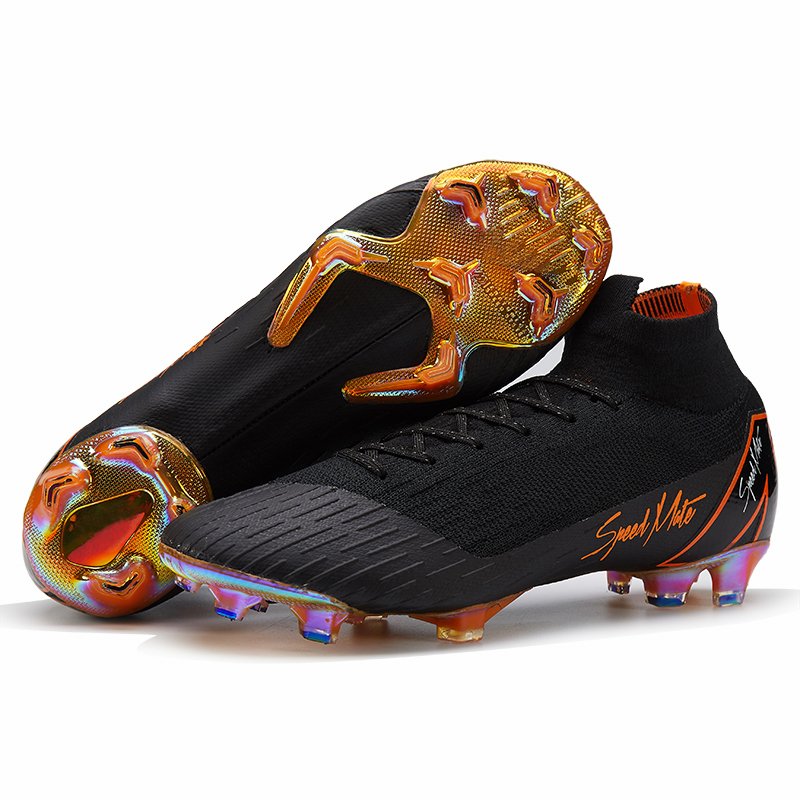 FG Men High Ankle Professional Training Football Cleat Adults Sport Sneakers Superfly 6 Soccer Shoe Wholesale Cr7 Football Boots