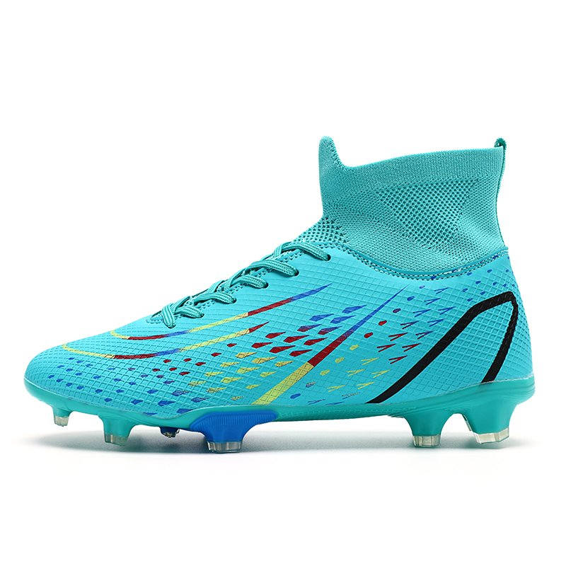 Hot selling high top fashion football sport shoes wholesale outdoor football shoes men soccer shoes lightweight football boots