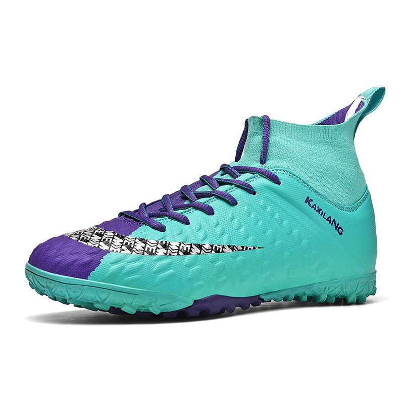 High Cut Custom Brand Logo AG TF Outside Turf Indoor Football Boots Men Soccer Shoes Sneakers