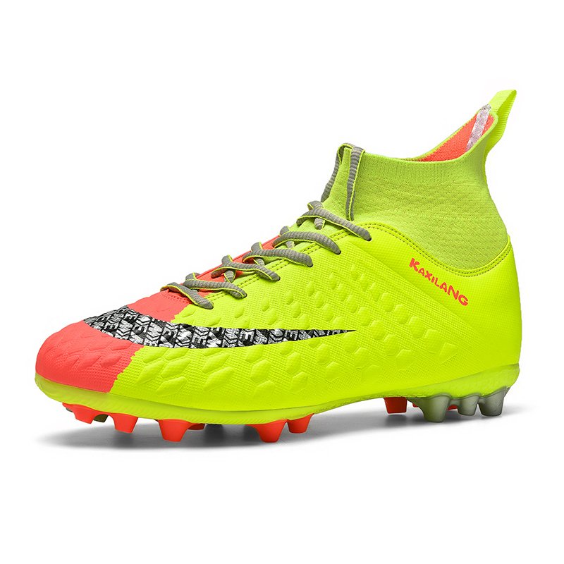 High Cut Custom Brand Logo AG TF Outside Turf Indoor Football Boots Men Soccer Shoes Sneakers