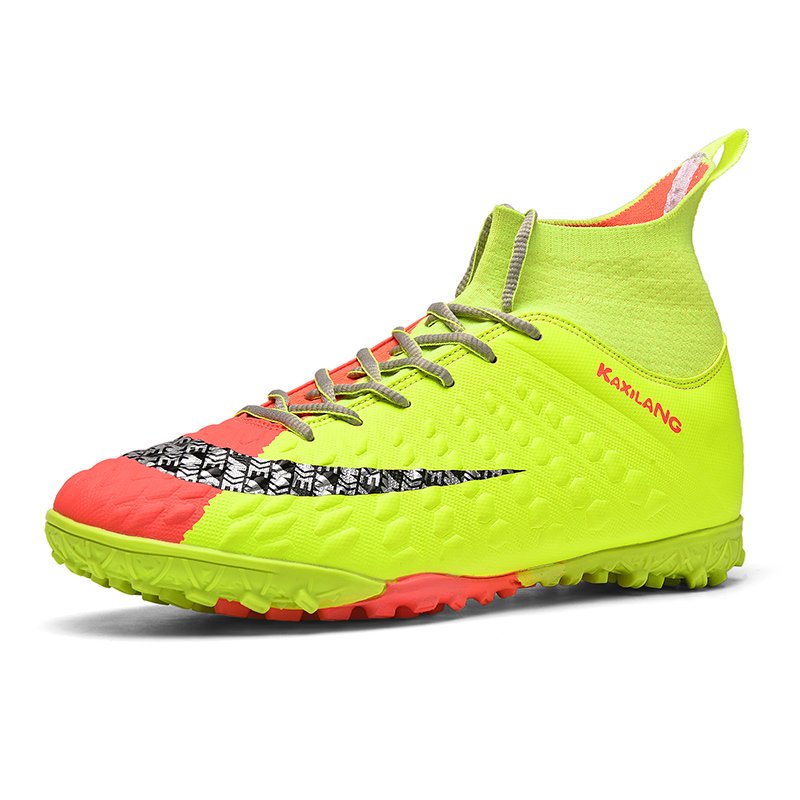 High Cut Custom Brand Logo AG TF Outside Turf Indoor Football Boots Men Soccer Shoes Sneakers