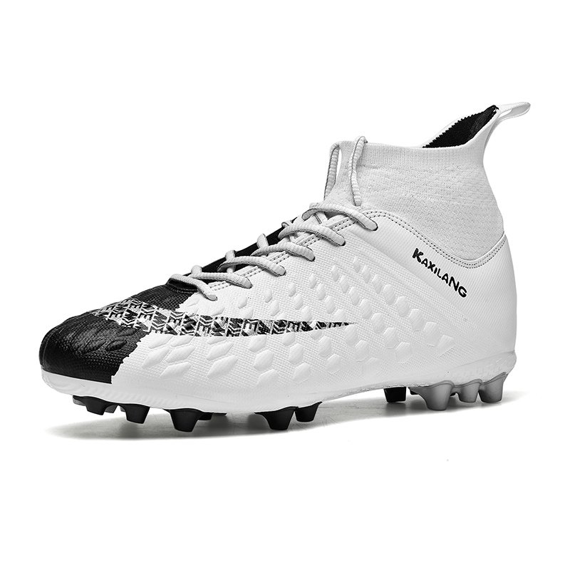 High Cut Custom Brand Logo AG TF Outside Turf Indoor Football Boots Men Soccer Shoes Sneakers