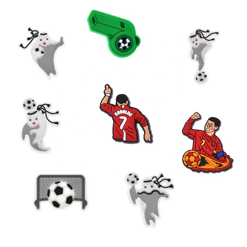 Hot Selling Soccer Shoe Charms soccer shoe lace charms Decorations Accessories EuroCup shoe charm