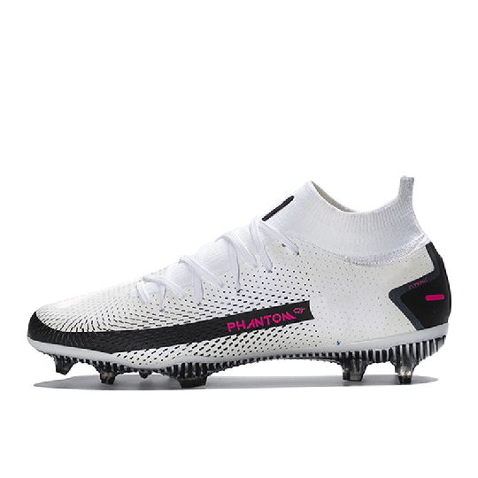 Branded shoes men color white cheap sport shoes football boots for men high ankle FG spikes soccer cleats