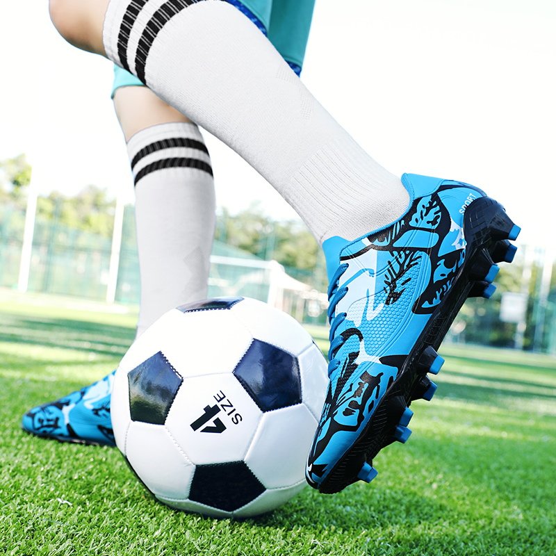 2024 Factory Wholesale Tpu Soccer Shoe Football Boots Sneakers For Men Sports Training Sneakers Outdoor Long Nail Football Shoes