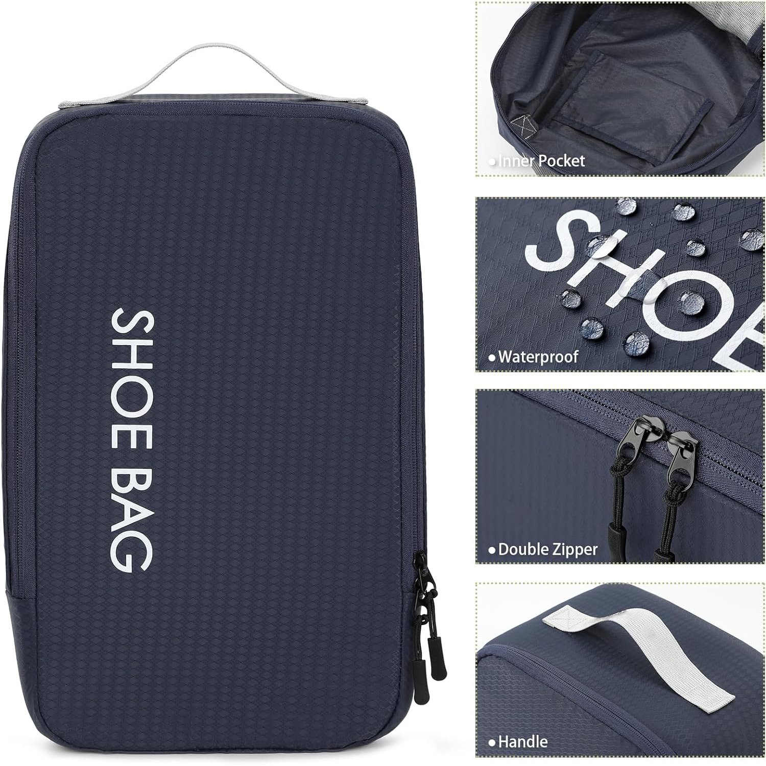 custom oxford waterproof travel carrier sports golf soccer shoe boot sneaker bag