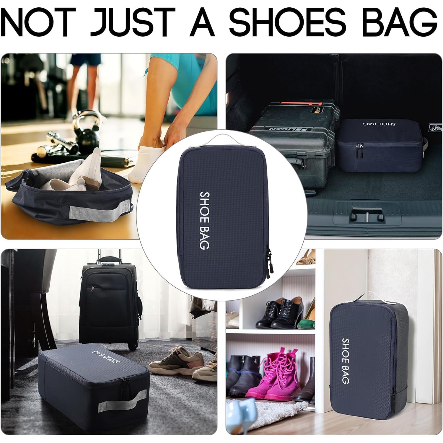custom oxford waterproof travel carrier sports golf soccer shoe boot sneaker bag