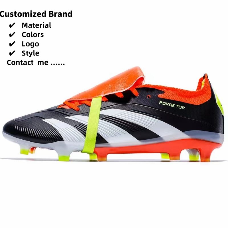 Factory Direct Wholesale Men Outdoor Sport football shoes black Kids Soccer Shoes Low Price Football Shoes Custom