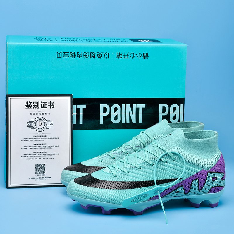 2024 New Comfortable Outdoor Fashion High top FG Anti slip Women's Men's Football Soccer Shoes