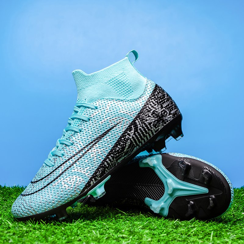 Men's Professional Futsal Football Training Sneakers Firm Ground Soccer Cleats Outdoor/Indoor Sports Summer Winter Spring